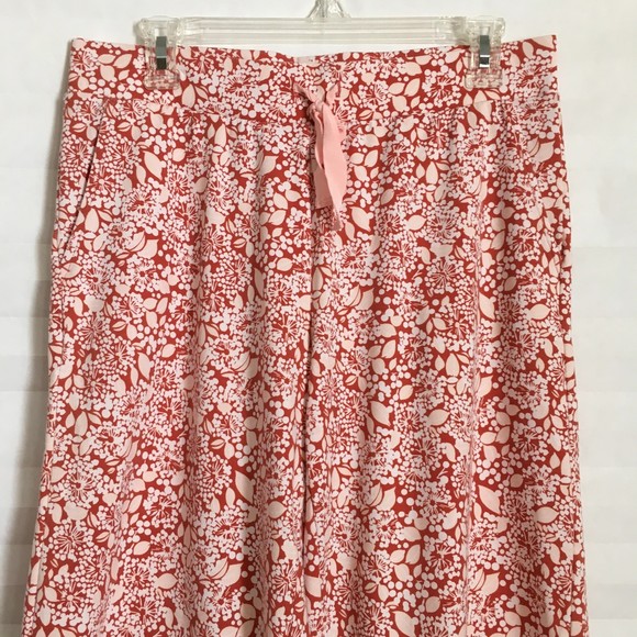 Lands End Womens Crop Pants Size S Stretch Elastic Waist Drawstring Pull On - Picture 3 of 8